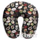 Travel Pillow Sushirific on Black Memory Foam U Neck Pillow for Lightweight Support in Airplane Car Train Bus - B07VD6RSQ6